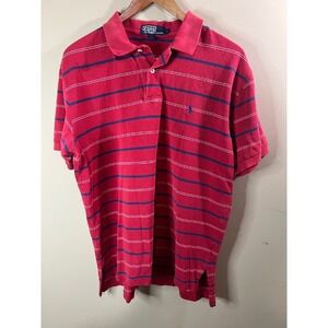 Polo Ralph Lauren Striped Polo Shirt Classic Fit Casual Top Mens Large‎